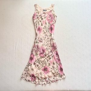 cinnamon girl fairy vintage floral maxi dress!